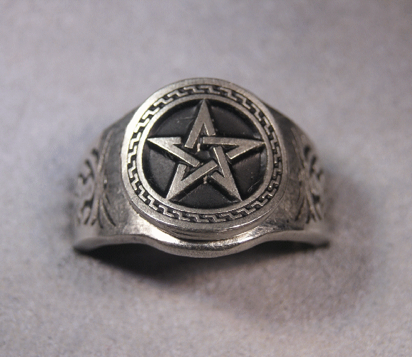 Pentagram Pentacle Ring Size 7 to 14 Availible | eBay